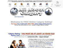 Tablet Screenshot of dating.allaboutcalgary.com