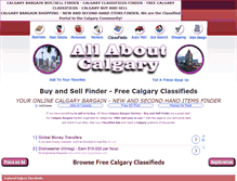 Tablet Screenshot of classifieds.allaboutcalgary.com